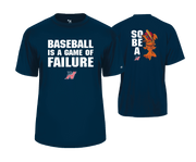 Northern Baseball - SS Navy & Red Performance Tee 2024