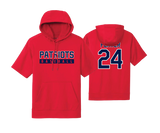 Patriots Baseball - DTF | Unisex Fleece Short Sleeve Hooded Pullover