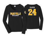 Parkville Baseball - LS Women's V-Neck Cotton Tee