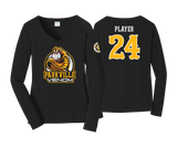 Parkville Baseball - LS Women's V-Neck Cotton Tee