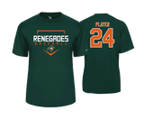 Renegades - Men's Green SS Performance Tee