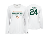 Renegades - White - DTF | Women's Long Sleeve Performance Tee