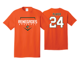 Renegades - Men's SS Orange Cotton Tee