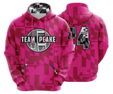 Team Peak -Full Dye Pink Hoodies