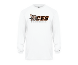 Delmarva Aces - BLACK LOGO - DTF | Unisex Long Sleeve Performance Tee