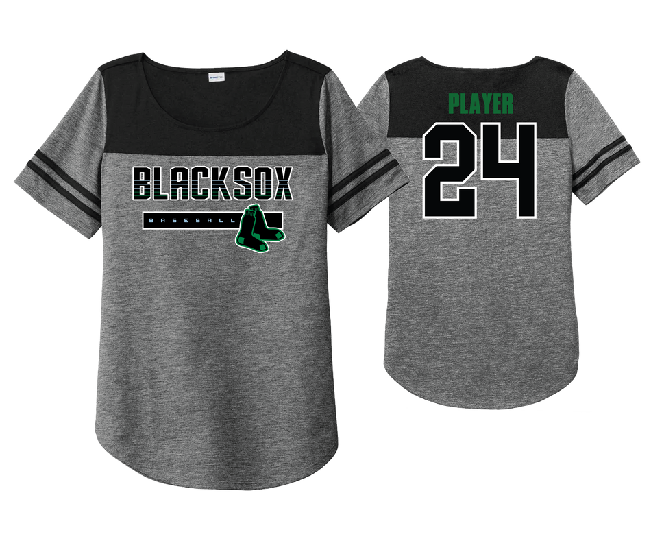 Black Sox Mom - Women's Cotton SS Baseball Tee– eShore Sports