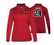 Frederick Bulls - DTF | Women's Long Sleeve Performance 1/4 Zip