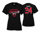 Chopticon Braves Baseball Women's V Neck Performance Tees