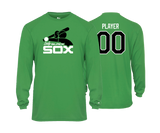 Lady Black Sox Long Sleeve Men's Performance Tees