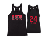 5 Star Softball Racerback Tank
