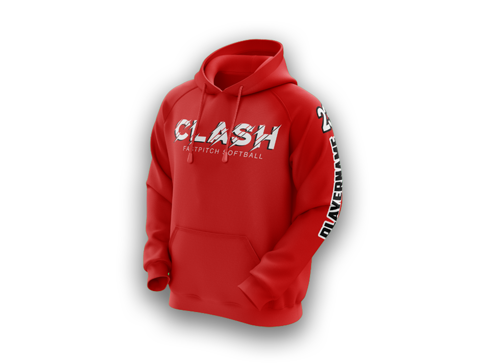 Clash Hoodie Red Custom